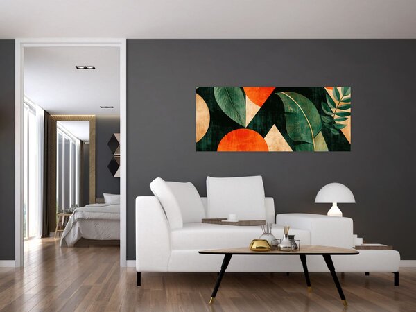 Slika - Geometrijski prirodni motivi II. (120x50 cm)