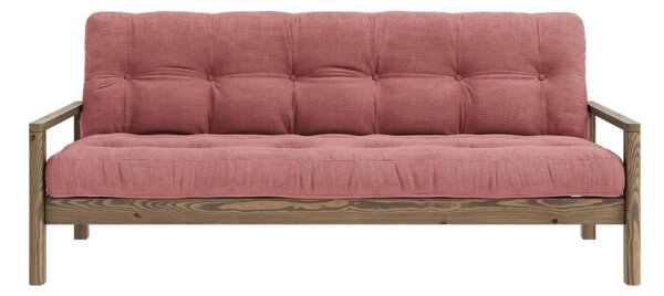 Ružičasta sklopiva sofa 205 cm Knob – Karup Design