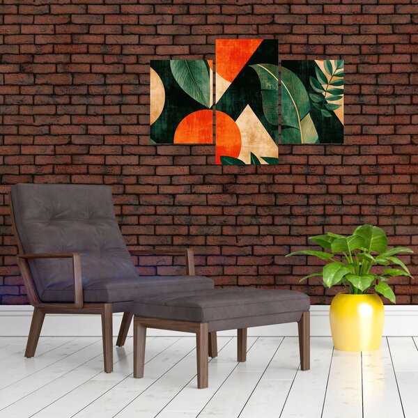 Slika - Geometrijski prirodni motivi II. (90x60 cm)