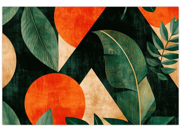Slika - Geometrijski prirodni motivi II. (90x60 cm)