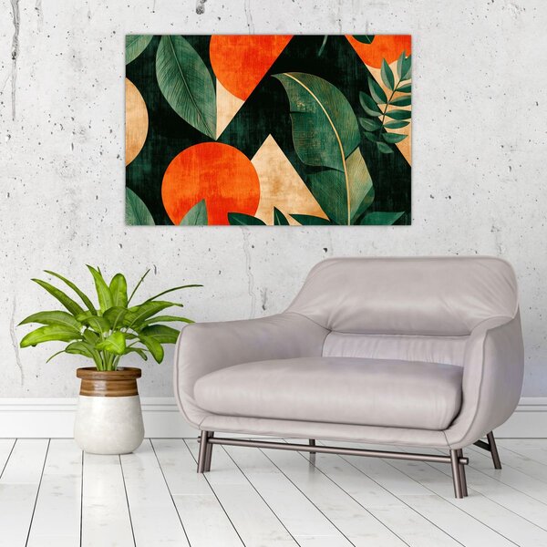 Slika - Geometrijski prirodni motivi II. (90x60 cm)