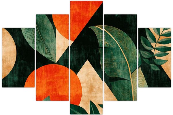 Slika - Geometrijski prirodni motivi II. (150x105 cm)