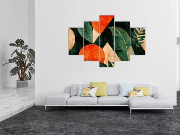 Slika - Geometrijski prirodni motivi II. (150x105 cm)