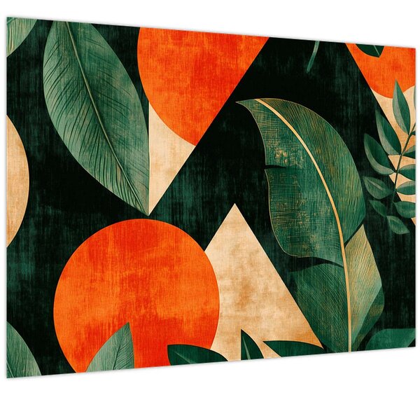 Slika - Geometrijski prirodni motivi II. (70x50 cm)