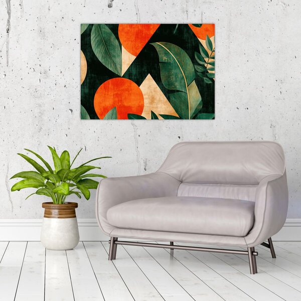 Slika - Geometrijski prirodni motivi II. (70x50 cm)