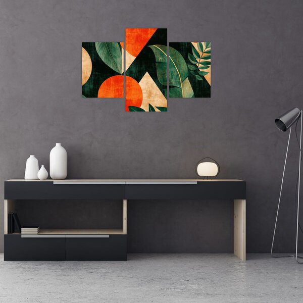 Slika - Geometrijski prirodni motivi II. (90x60 cm)