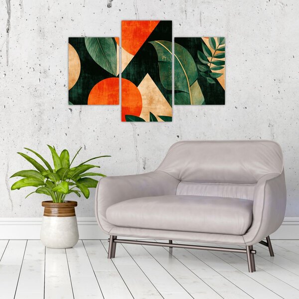 Slika - Geometrijski prirodni motivi II. (90x60 cm)