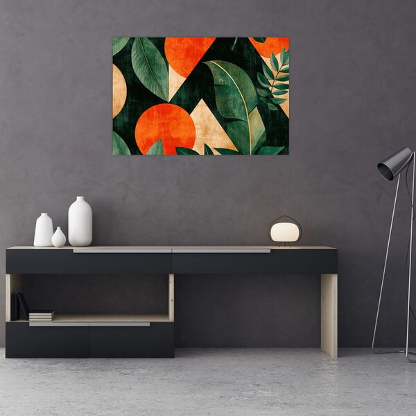 Slika - Geometrijski prirodni motivi II. (90x60 cm)