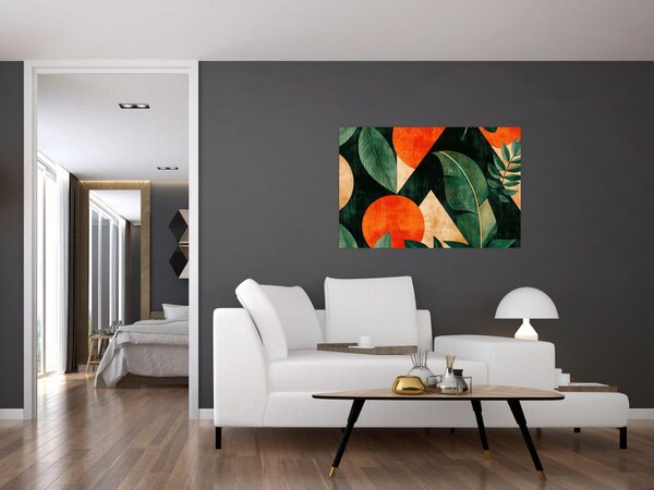 Slika - Geometrijski prirodni motivi II. (90x60 cm)