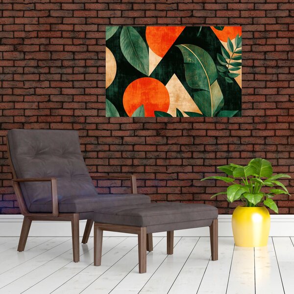 Slika - Geometrijski prirodni motivi II. (90x60 cm)