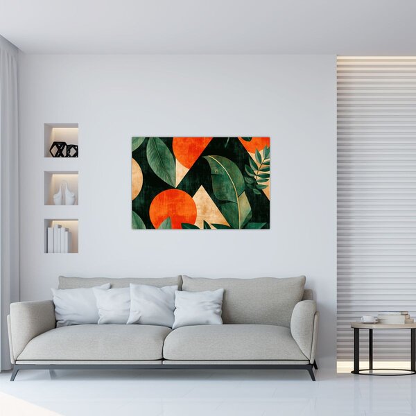 Slika - Geometrijski prirodni motivi II. (90x60 cm)