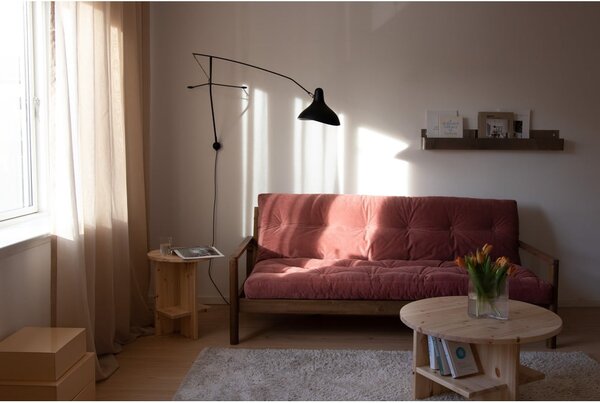 Ružičasta sklopiva sofa 205 cm Knob – Karup Design