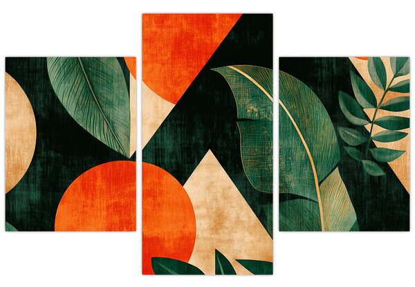 Slika - Geometrijski prirodni motivi II. (90x60 cm)