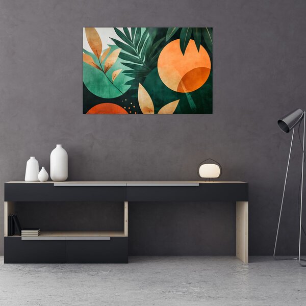 Slika - Geometrijski prirodni motivi (90x60 cm)