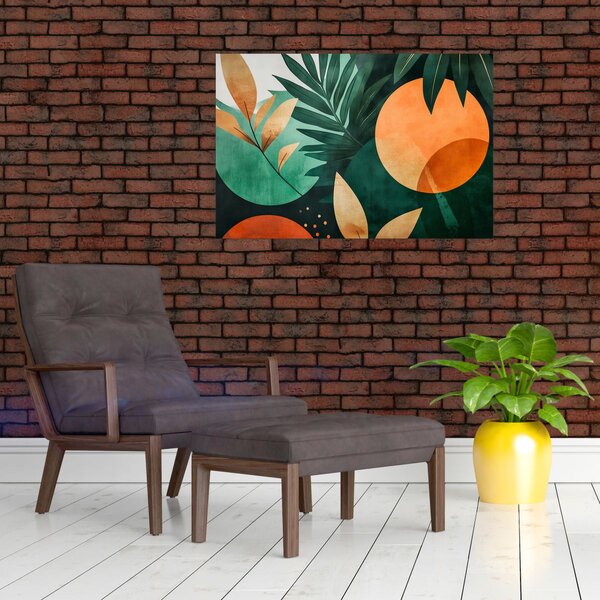 Slika - Geometrijski prirodni motivi (90x60 cm)