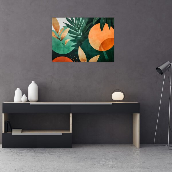 Slika - Geometrijski prirodni motivi (70x50 cm)