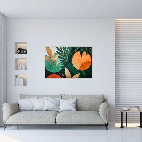 Slika - Geometrijski prirodni motivi (90x60 cm)