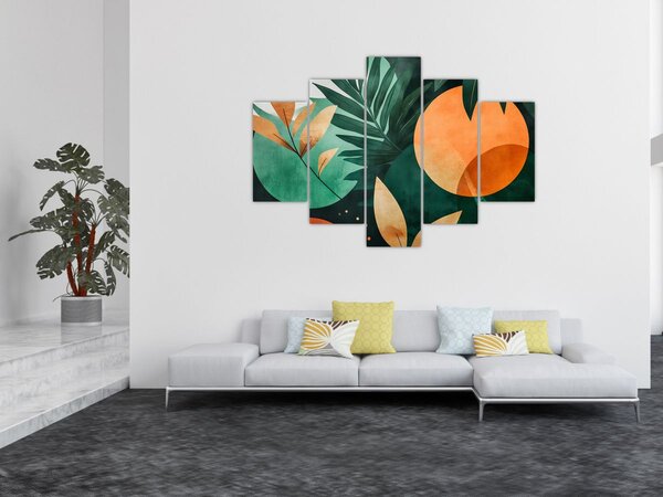 Slika - Geometrijski prirodni motivi (150x105 cm)