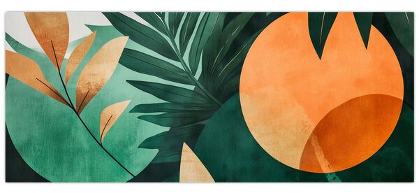 Slika - Geometrijski prirodni motivi (120x50 cm)