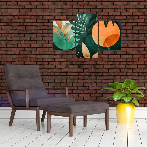 Slika - Geometrijski prirodni motivi (90x60 cm)
