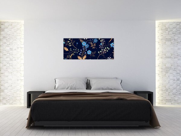 Slika - Jesensko cvijeće (120x50 cm)