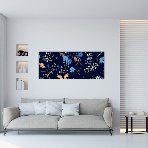 Slika - Jesensko cvijeće (120x50 cm)