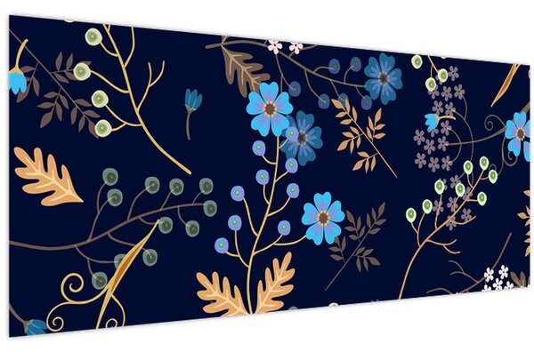 Slika - Jesensko cvijeće (120x50 cm)