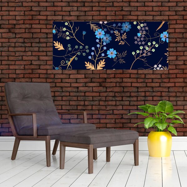 Slika - Jesensko cvijeće (120x50 cm)