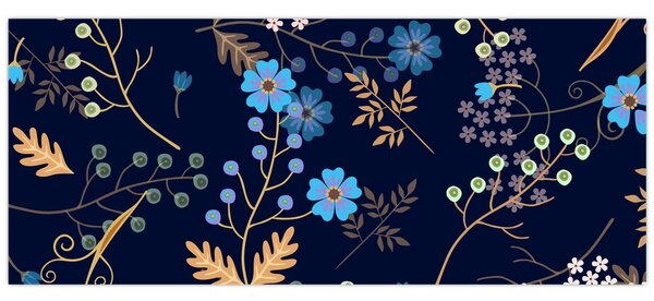 Slika - Jesensko cvijeće (120x50 cm)