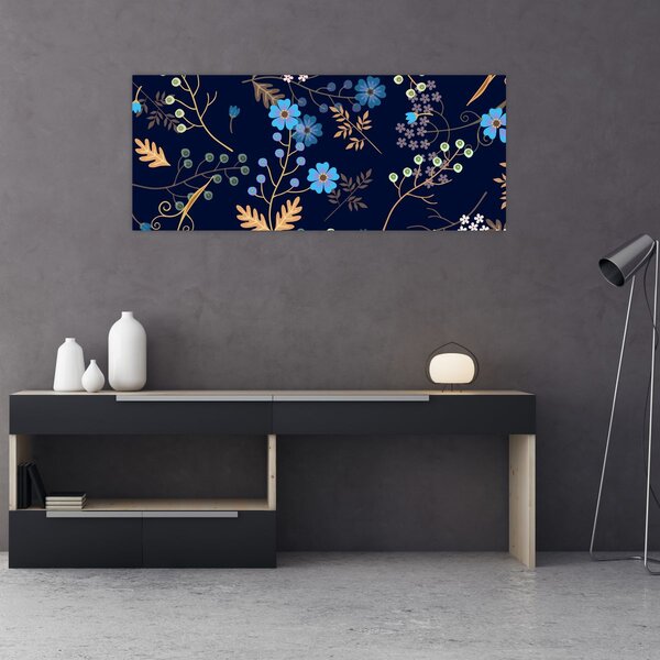 Slika - Jesensko cvijeće (120x50 cm)