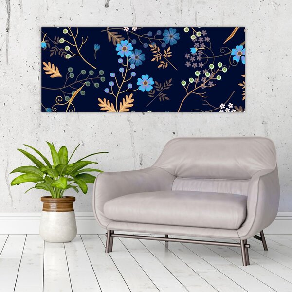 Slika - Jesensko cvijeće (120x50 cm)