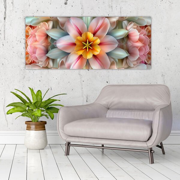 Slika - Kaleidoskopski cvijet (120x50 cm)