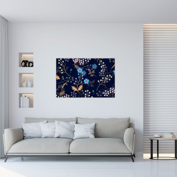 Slika - Jesensko cvijeće (90x60 cm)