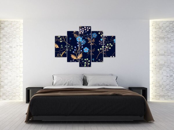 Slika - Jesensko cvijeće (150x105 cm)
