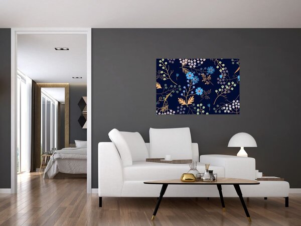 Slika - Jesensko cvijeće (90x60 cm)