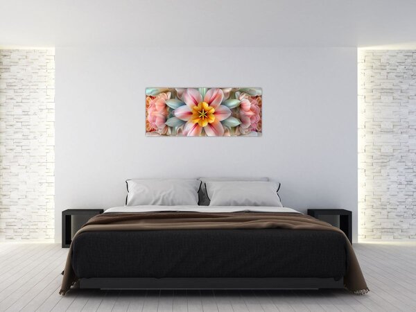 Slika - Kaleidoskopski cvijet (120x50 cm)
