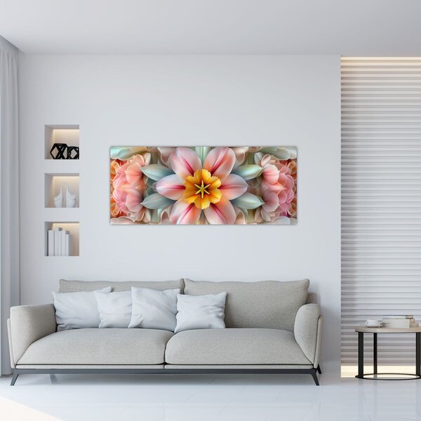 Slika - Kaleidoskopski cvijet (120x50 cm)