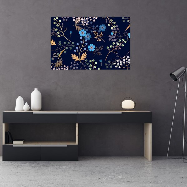 Slika - Jesensko cvijeće (90x60 cm)