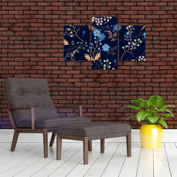 Slika - Jesensko cvijeće (90x60 cm)