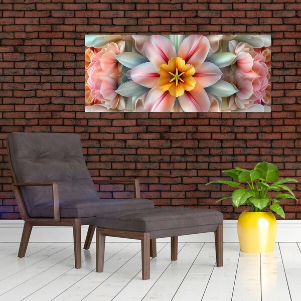 Slika - Kaleidoskopski cvijet (120x50 cm)