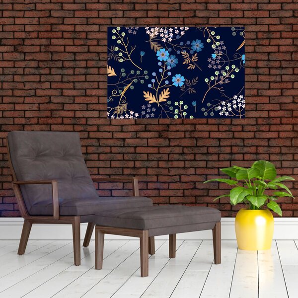 Slika - Jesensko cvijeće (90x60 cm)