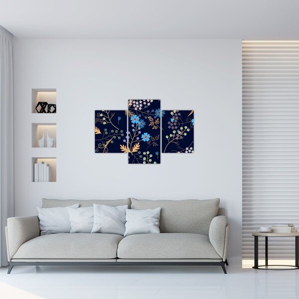Slika - Jesensko cvijeće (90x60 cm)