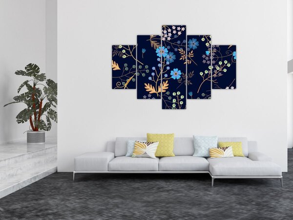Slika - Jesensko cvijeće (150x105 cm)