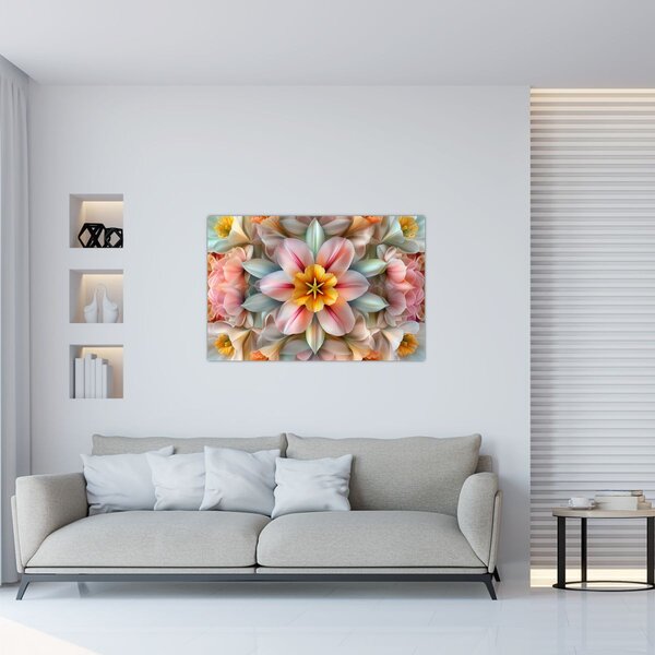 Slika - Kaleidoskopski cvijet (90x60 cm)