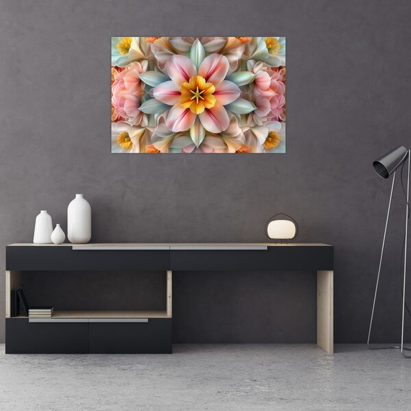 Slika - Kaleidoskopski cvijet (90x60 cm)