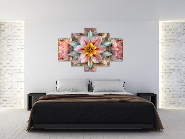 Slika - Kaleidoskopski cvijet (150x105 cm)