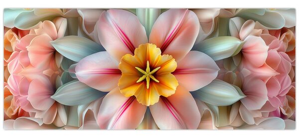 Slika - Kaleidoskopski cvijet (120x50 cm)