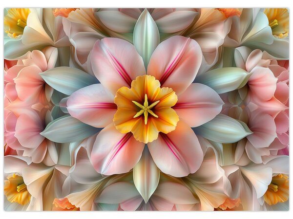 Slika - Kaleidoskopski cvijet (70x50 cm)