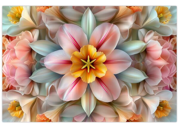 Slika - Kaleidoskopski cvijet (90x60 cm)