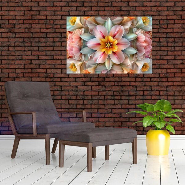 Slika - Kaleidoskopski cvijet (90x60 cm)
